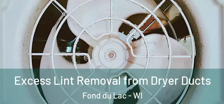 Excess Lint Removal from Dryer Ducts Fond du Lac - WI